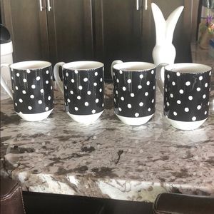 NWT Kate Spade ♠️ Set/4 Primrose Drive Dot Mugs